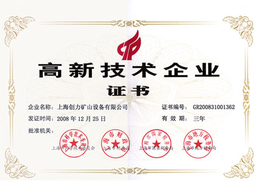 上海創(chuàng)力獲得上海高新技術企業(yè)資格(圖1)